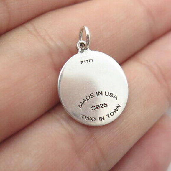 TWO IN TOWN 925 Sterling Silver USA Frisky Horse Charm Pendant - Picture 8 of 8